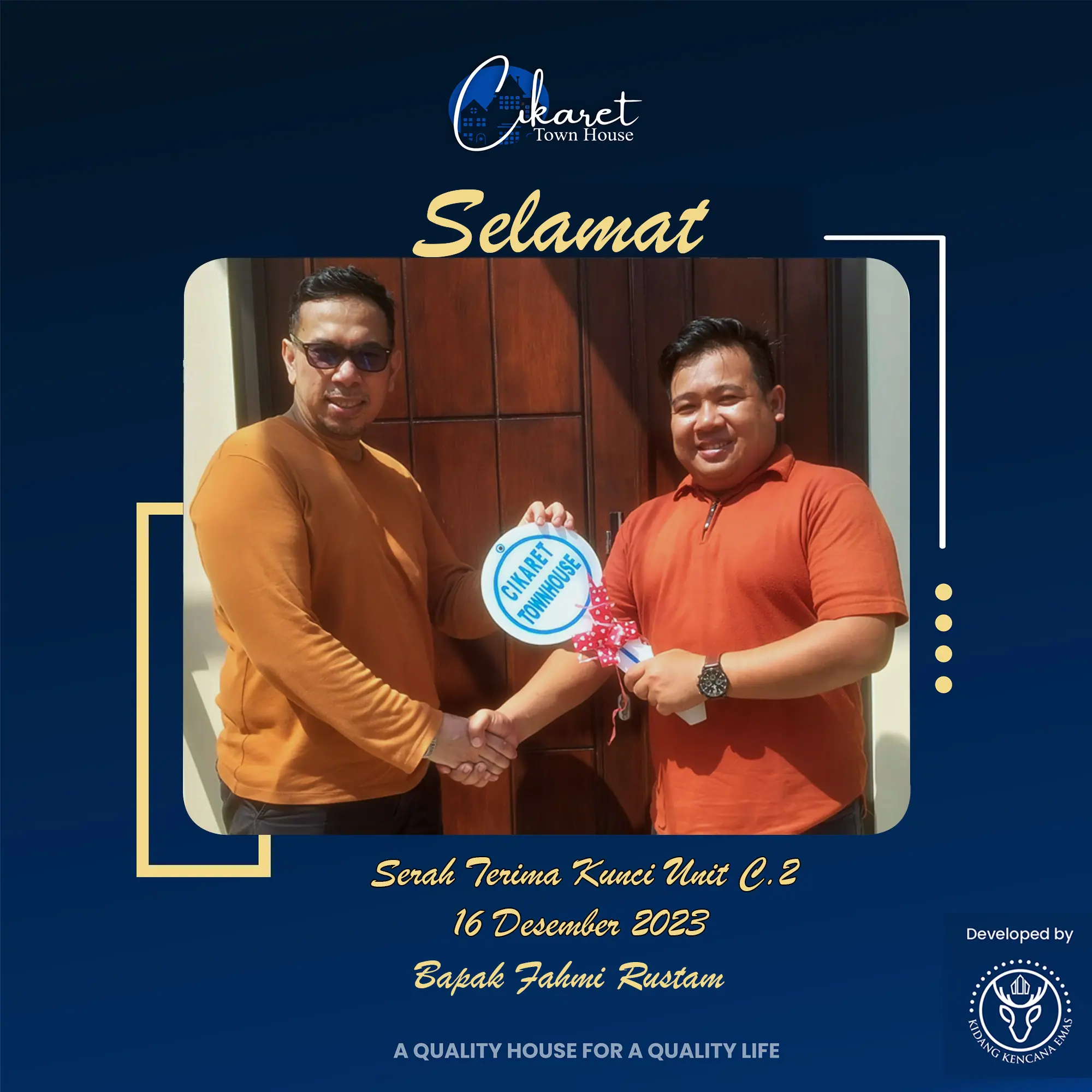 serah terima kunci pak fahmi 1